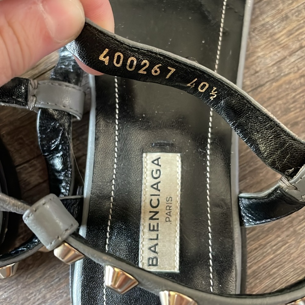 Balenciaga studded leather gladiator sandals - Picture 5 of 6